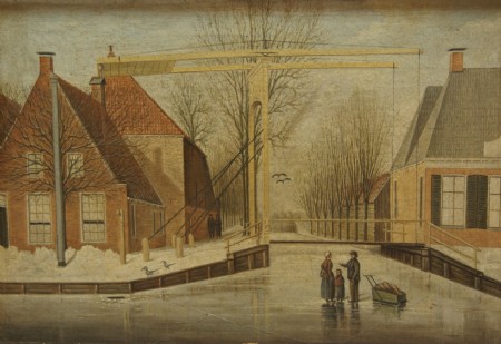 Klaas Krikke, Spekbrug in de winter, 1887