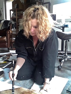 Marijke aan het werk