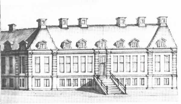 Tekening van het Lusthuys ca. 1724